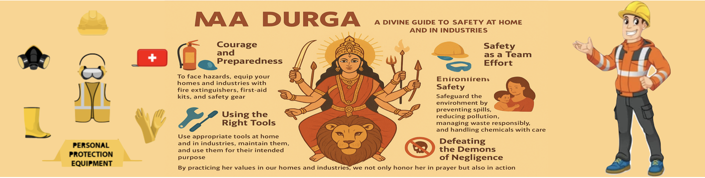 Maa Durga – A Divine Guide to Safety at Home and in Industries